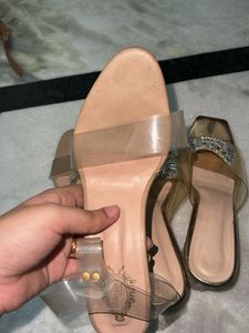 Clear Strap Heels