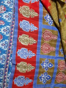 Daily Wear Saree With Little Patch Work