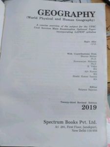 Spectrum Geography Textbook, CUETpG Political Scie