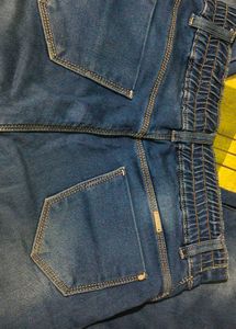 Pull-On Denim Jeans