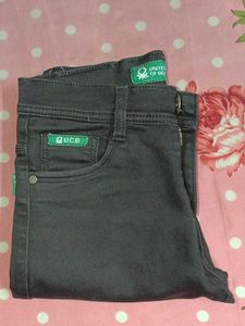 Dark Gray Denim Jeans