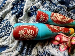 Hand-Painted Decorative Bottles - Unique Home Deco