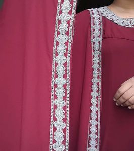 Grand Maroon Party &amp; Festive Wear Dress with Dupat