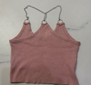 Chain Detail Crop Top