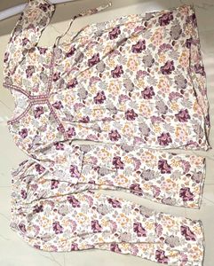 Floral Print Kurta Set