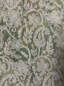 Price Drop Elegant Green Lucknowi Kurta chikankari
