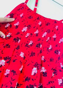 Red Floral Sundress