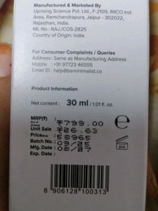 Minimalist Hair Growth Actives 18%