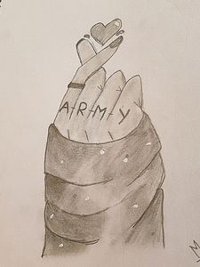 BTS ARMY HAND DRAWING
