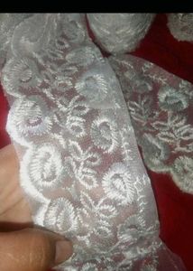 white embroidery Lace 🤍🏵️🍀