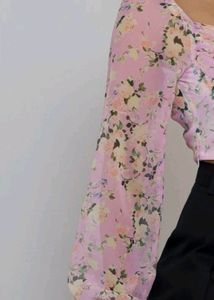 Zara Brand, Full Sleeves Crop Top