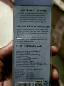 GUBB 2 IN 1 Nail Foot Cleaning Brush