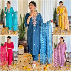 Beautiful Blue And Rama Suit Set