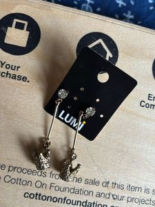 Women Drop Gold Plated Earrings