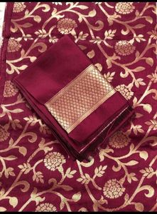 Combo of New Purple Saree &amp; Baby Shorts