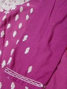 ElegantPurple Embroidered salwar kurti garam suit