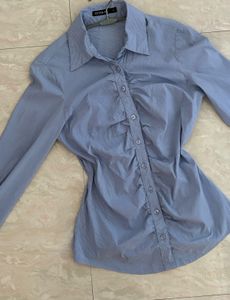 Blue Stripped Fitted Shirt
