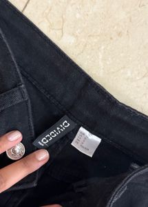 Wide Leg Black Jeans
