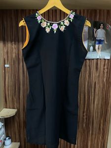 Embroidered Black Salwar Kameez Suit