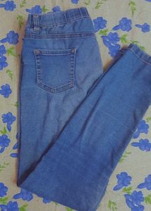 Pull-On Denim Jeans