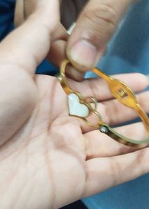 Heart Bangle Bracelet