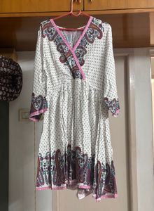 “Zudio” Paisley Retro Fusion Flare Dress