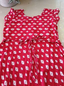 Red &amp; White Dress
