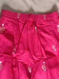 New Pink Plazo