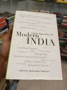 Modern India Speeches Hardcover