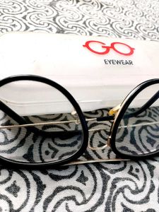 Mens Black Frame Metal Sticks Glasses