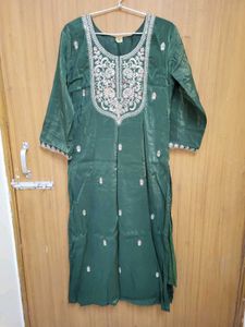 Xl Tissue Trending New Fancy Kurta Pant Duptta Set