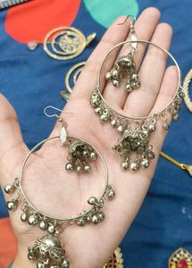 Hoop Jhumka Earrings
