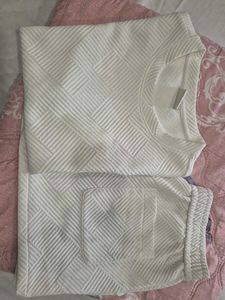 Patterned White T-Shirt