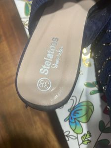Stelatoes Navy Blue Slides