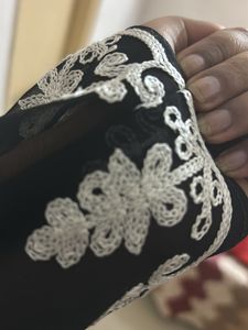 Black Chikankari Kurti