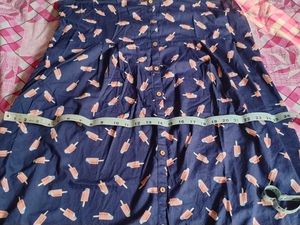 Cute Navy Print Dress