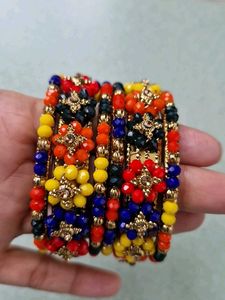 Colorful Beaded Bangles
