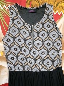 Patterned Casual Dress