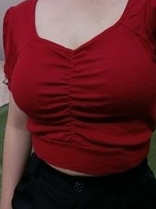 Maroon Coloured Top For Summer💓