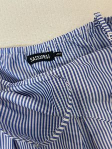 Blue Sassafras Sleeveless Peplum Top