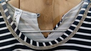 Long embellishment top