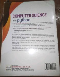Computer Science with Python - Class XII Textbook