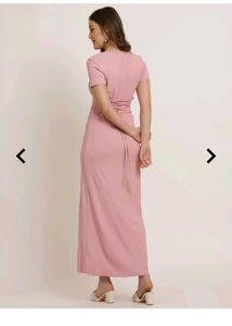 Pink Midi Bodycon Dress