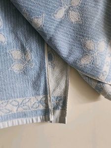 Blue Floral Towel