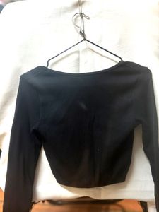 Zara Ribbed Long Sleeve Top