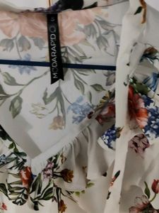Floral Ruffle Blouse