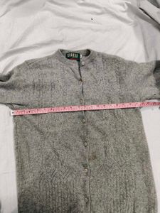 Vintage Grey Knit Cardigan