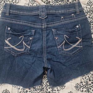 Vintage Crop Denim Shorts