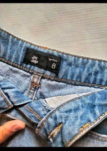 Distressed Denim Shorts