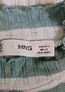 Striped Ruffle Trim Top